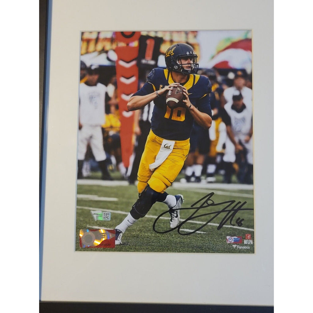 Framed Jared Goff Cal Bears Autographed 8" x 10" Blue Pass Photograph