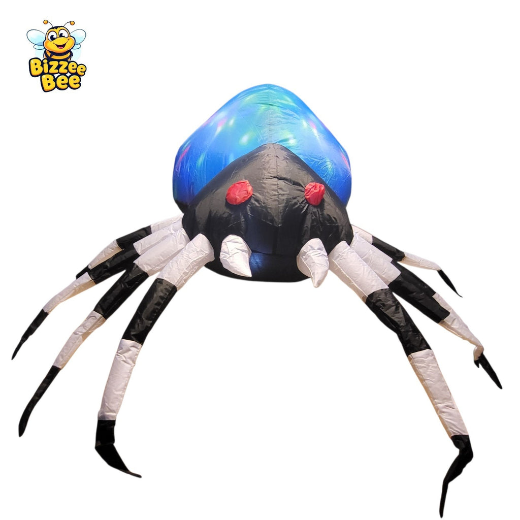 5ft Inflatable Halloween Multicolor Spider Anchored Outdoor Display w/ LEDs