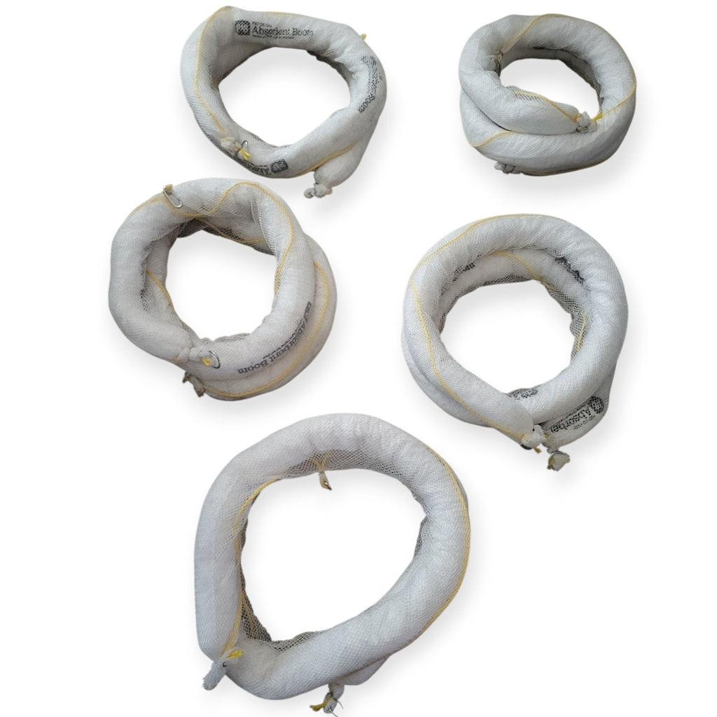 PIG Oil-Only Absorbent Boom 3" x 10' Set of 5