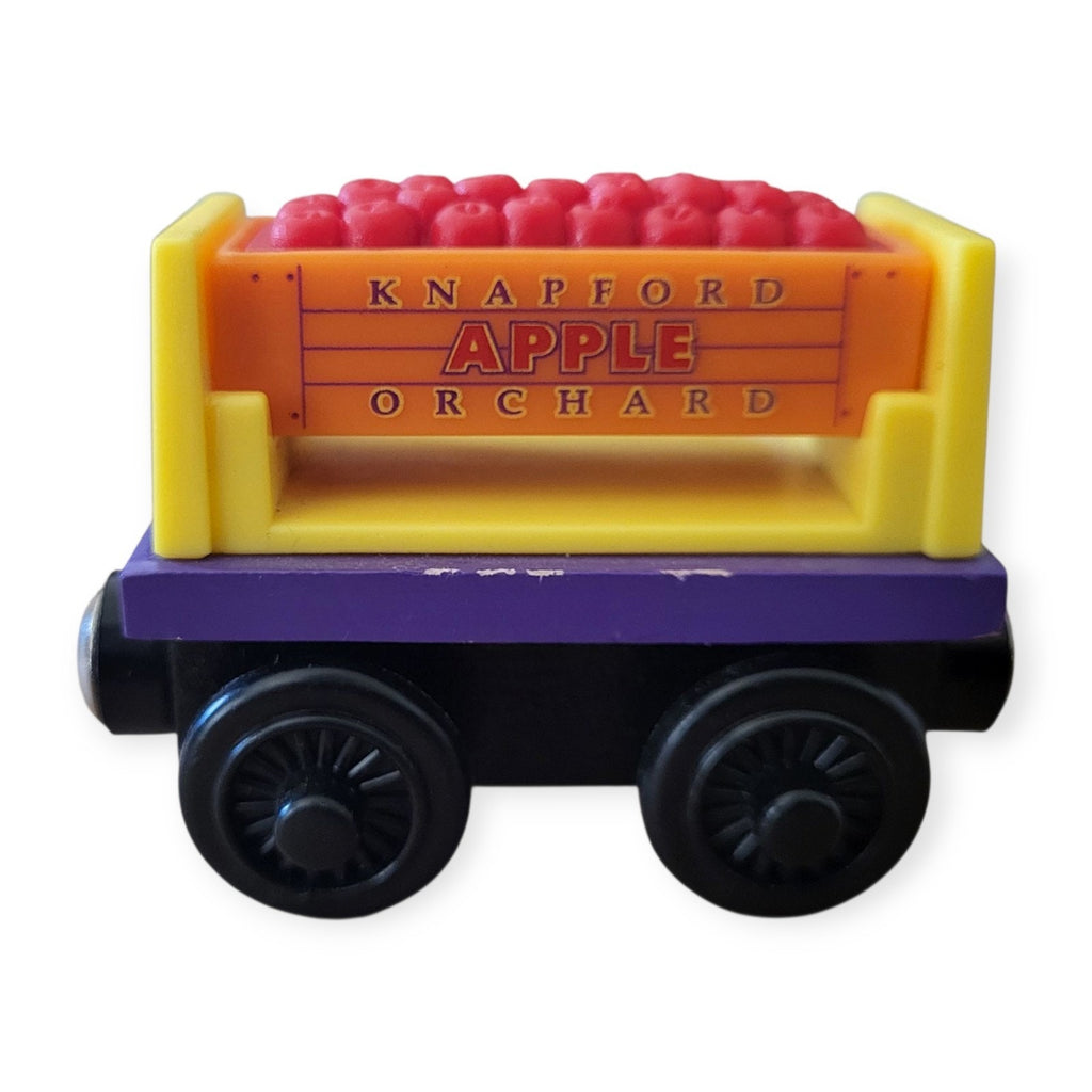 Hard to Find - Complete Apple Cargo Car with Crate Thomas & Friends Wooden 2003