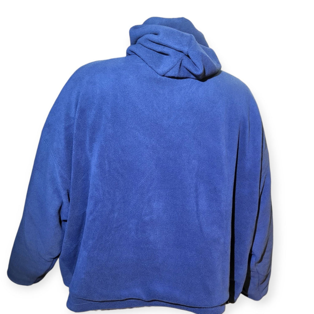 Size XL - Men's Yeezy Gap Designed By Balenciaga Polar Fleece Dark Blue Hoodie