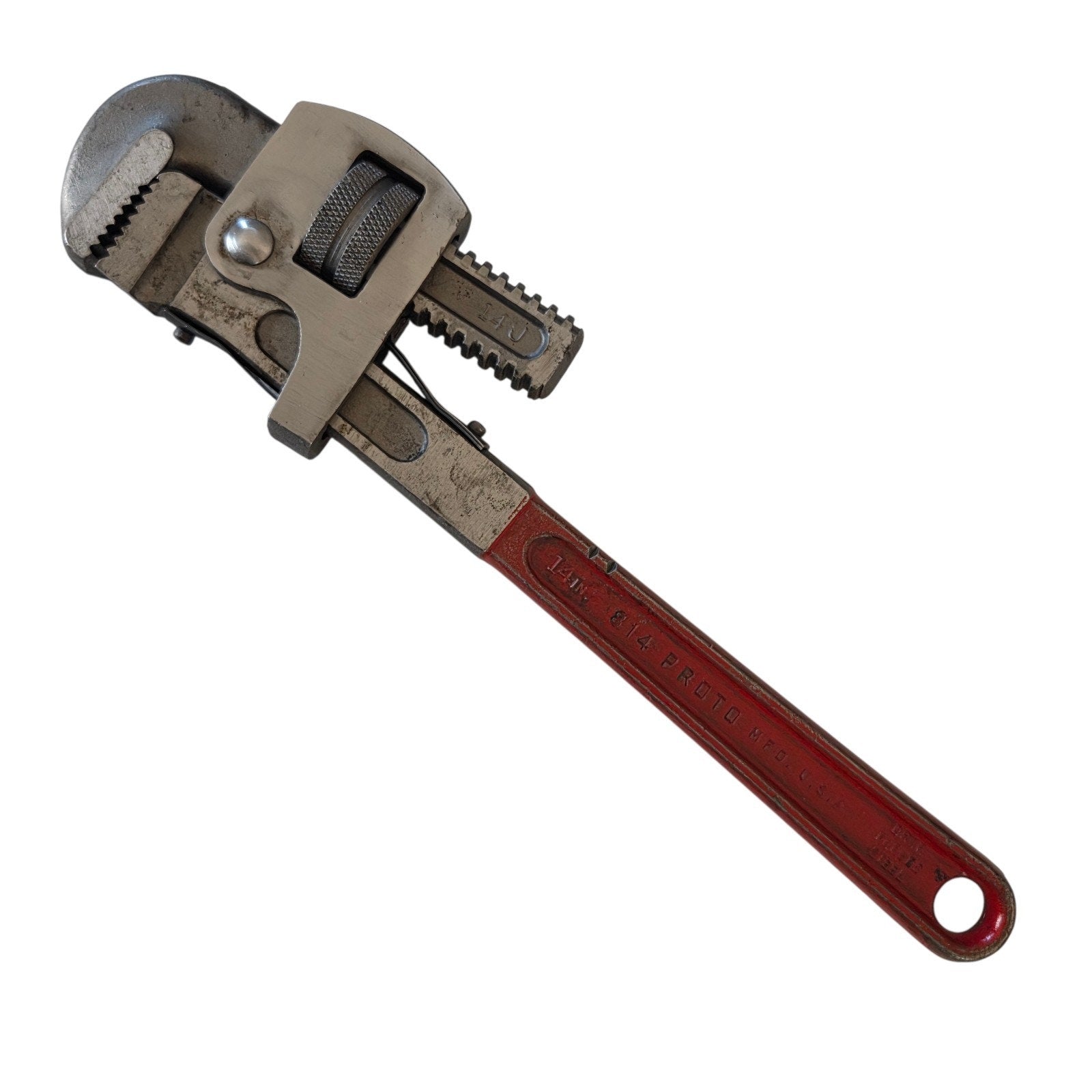 Set of 2 - Vintage 814 Proto 14" & 810 Proto 10" Pipe Wrench Drop Forged Steel
