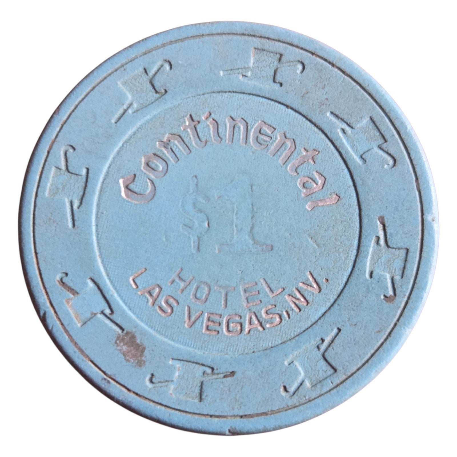 4 Coins of Las Vegas Casinos Past Westward Ho Aladdin Continental Casino Royale