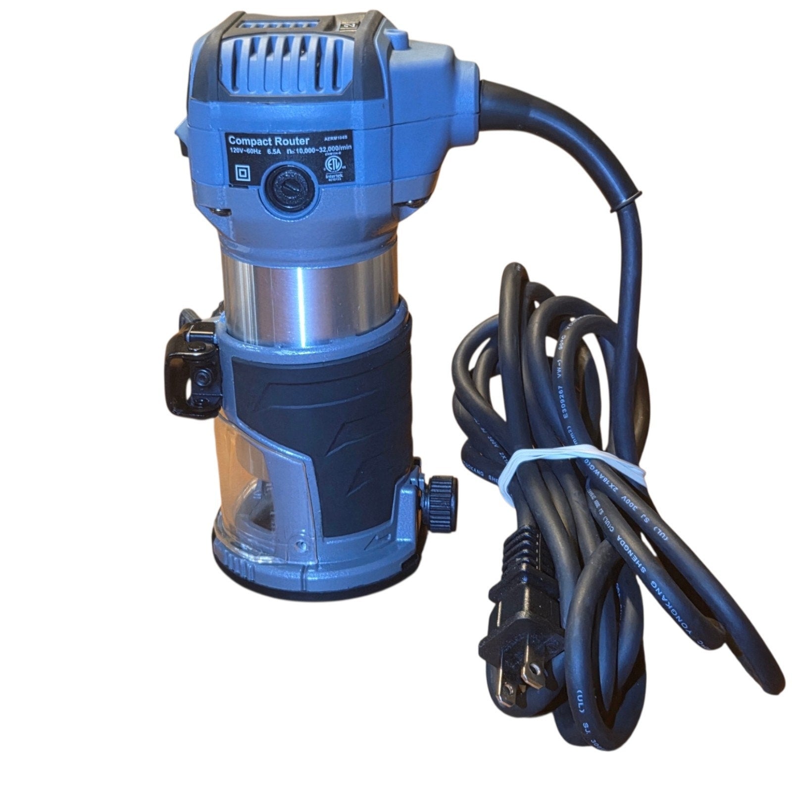 AVID POWER 6.5 Amp 1.25 HP Compact Router Tools for Woodworking Fixed Base VG+