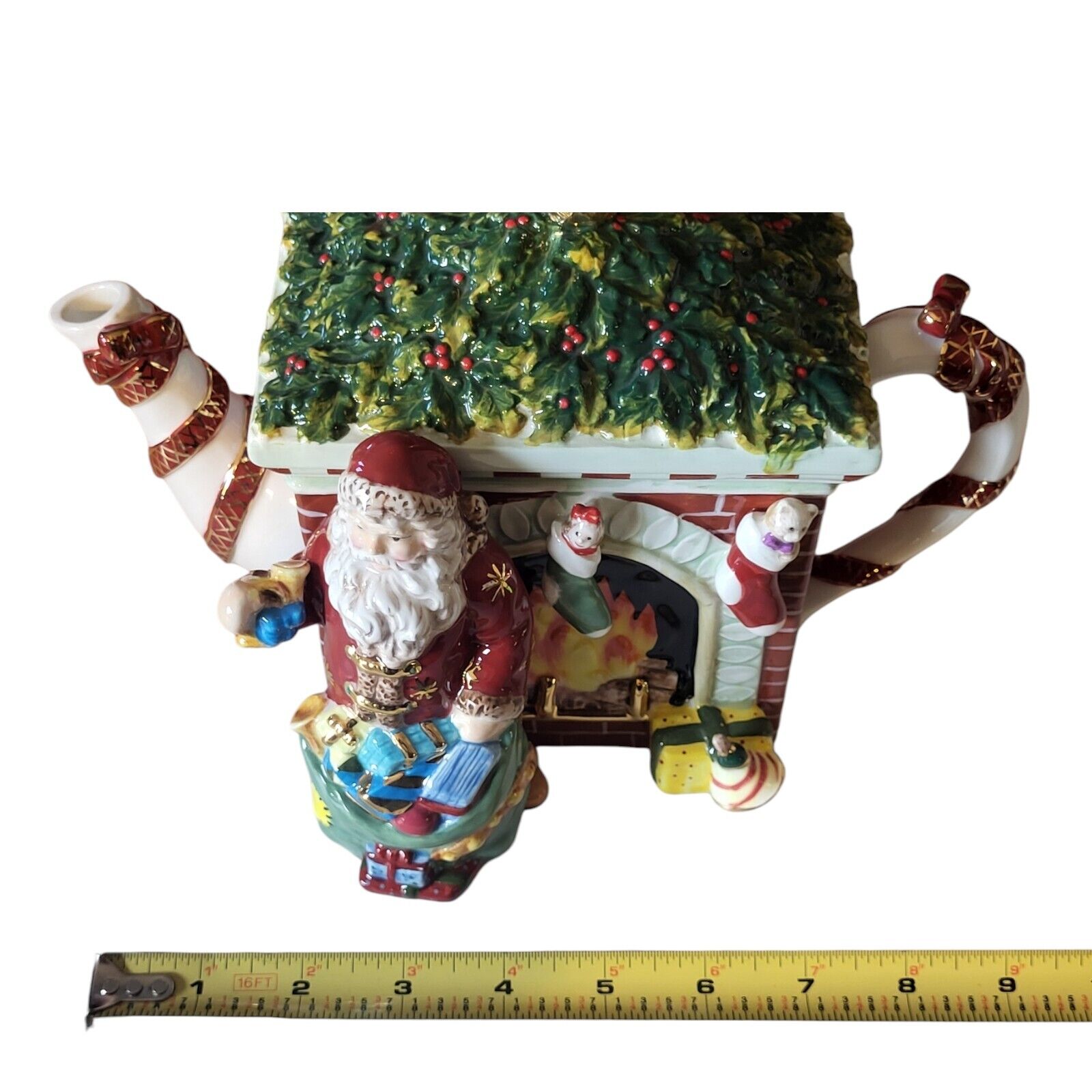 WATERFORD Holiday Heirlooms Fireside Holiday Christmas Teapot NEW 181/5000