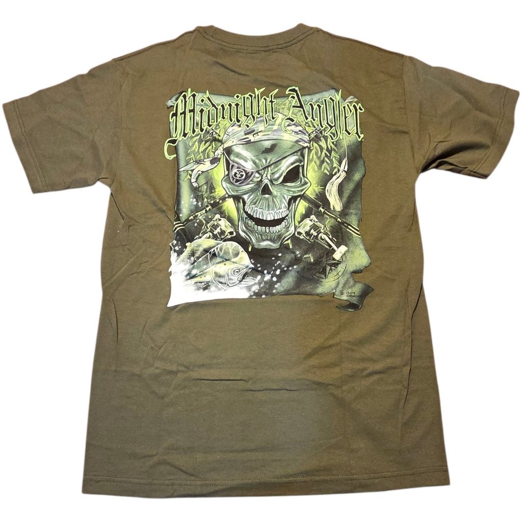 Flying Fisherman Shirt Midnight Angler Medium