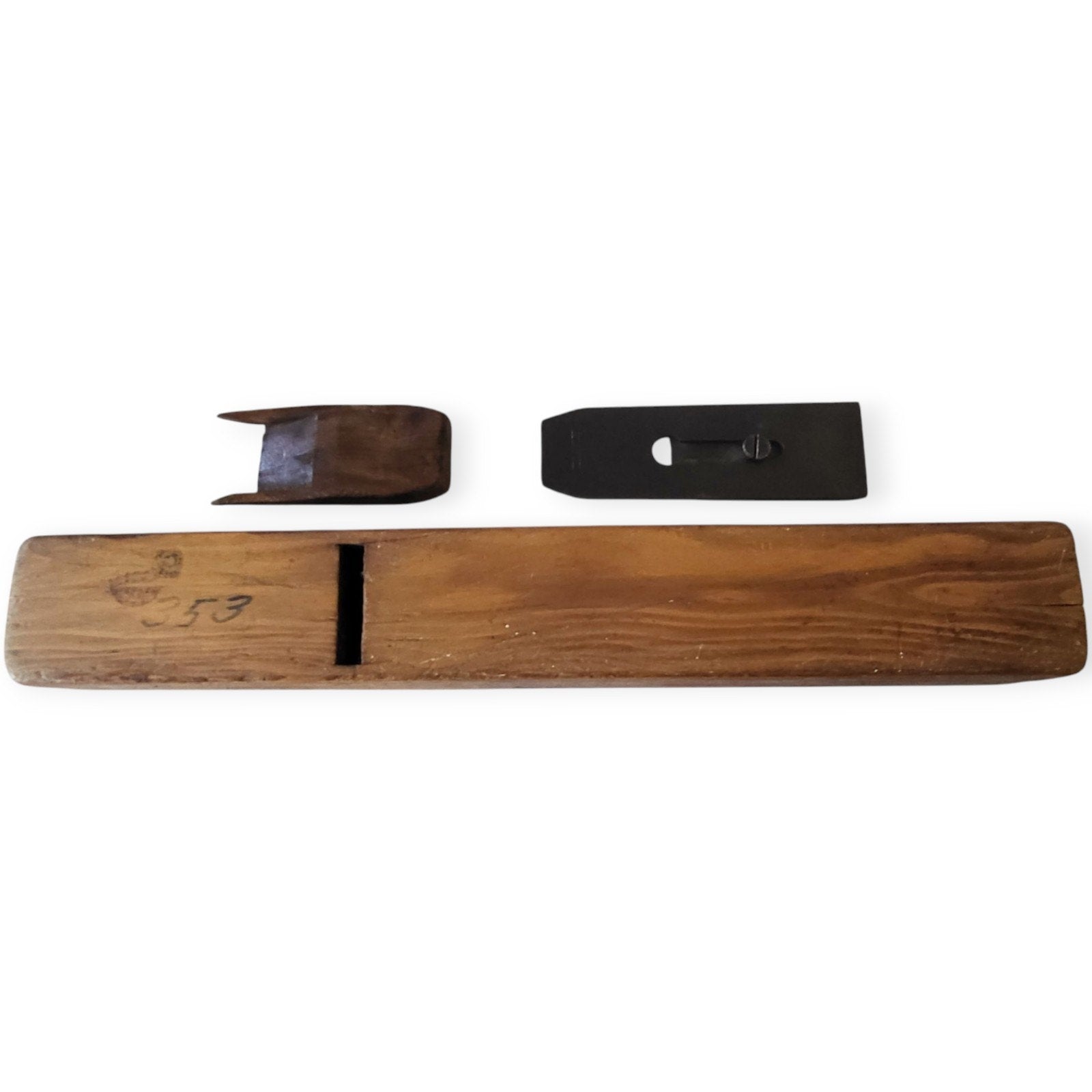 Antique 21” Inch Sciotto Works Block Hand Plane with Ohio Tool Blade