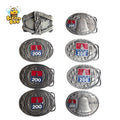 8 - Commemorative Limited Numbered Patriotic Belt Buckle Lot