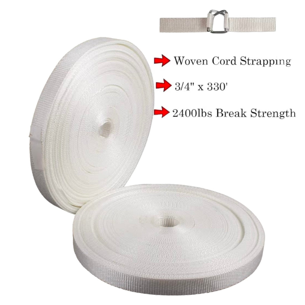 Banding Strapping Kit, Woven Cord Pallet Packaging Tool, Upgraded Strapping Tens