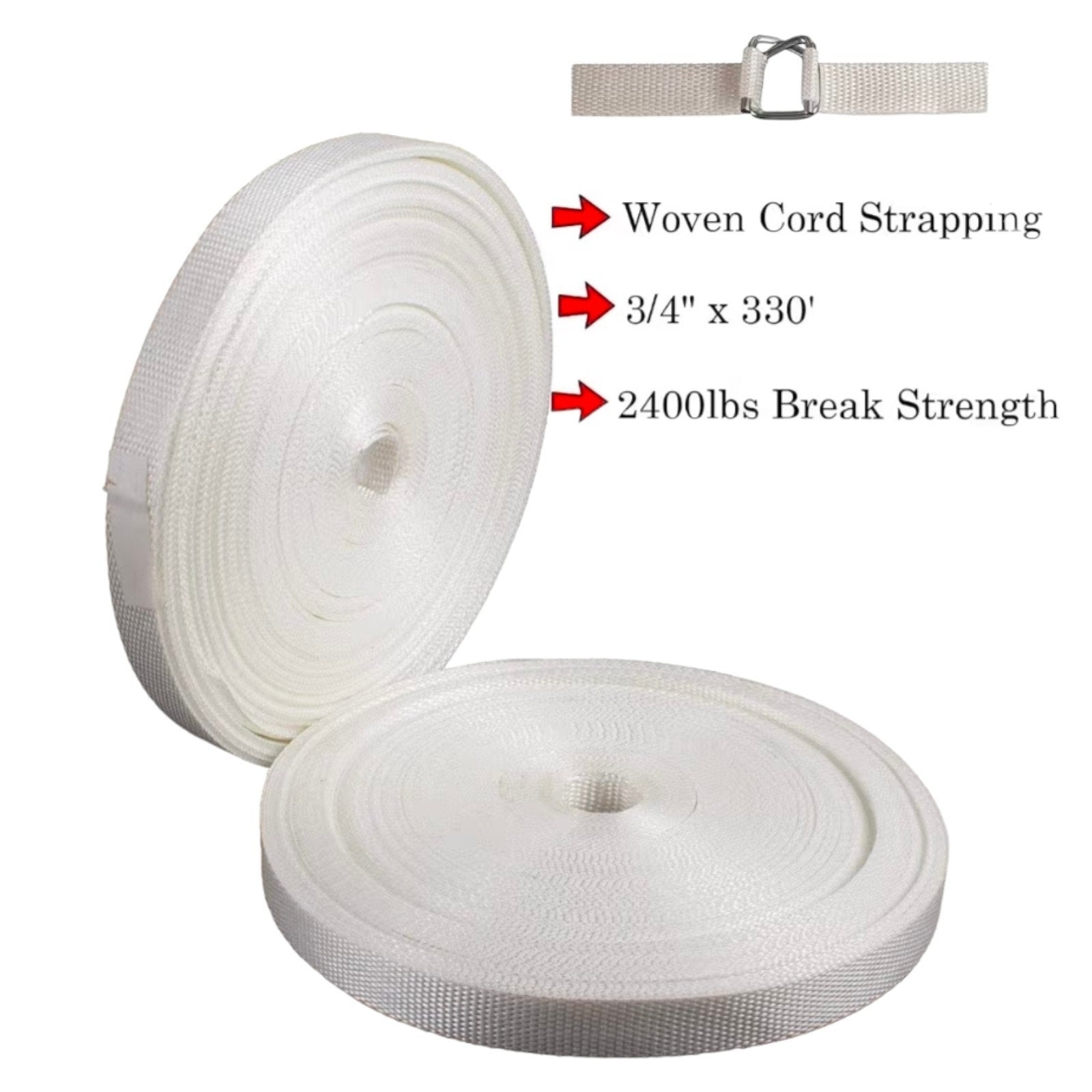 Banding Strapping Kit, Woven Cord Pallet Packaging Tool, Upgraded Strapping Tens