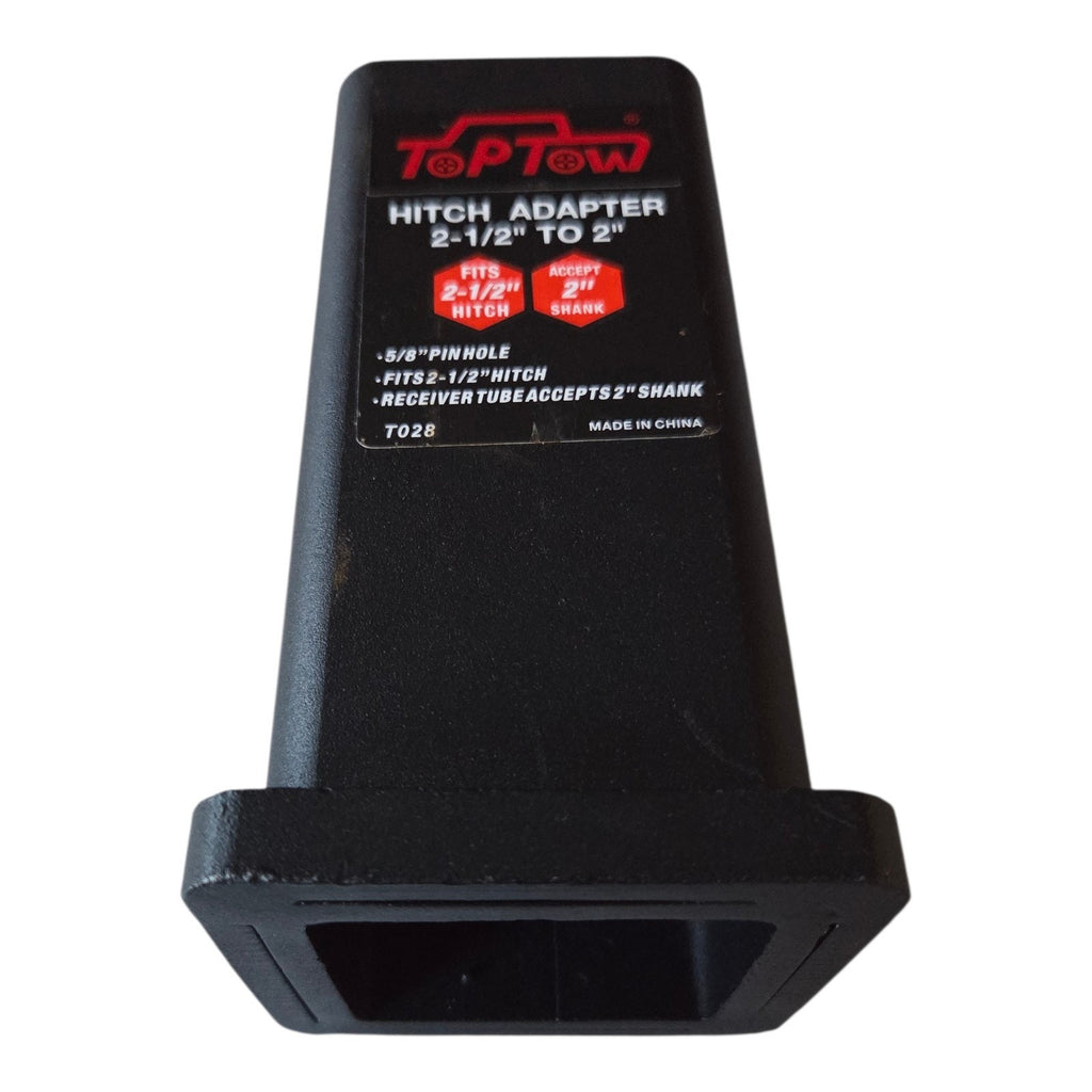 TopTow Trailer Hitch Adapter 2-1/2" To 2" Hitch Reducer Sleeve Carbon Steel T028