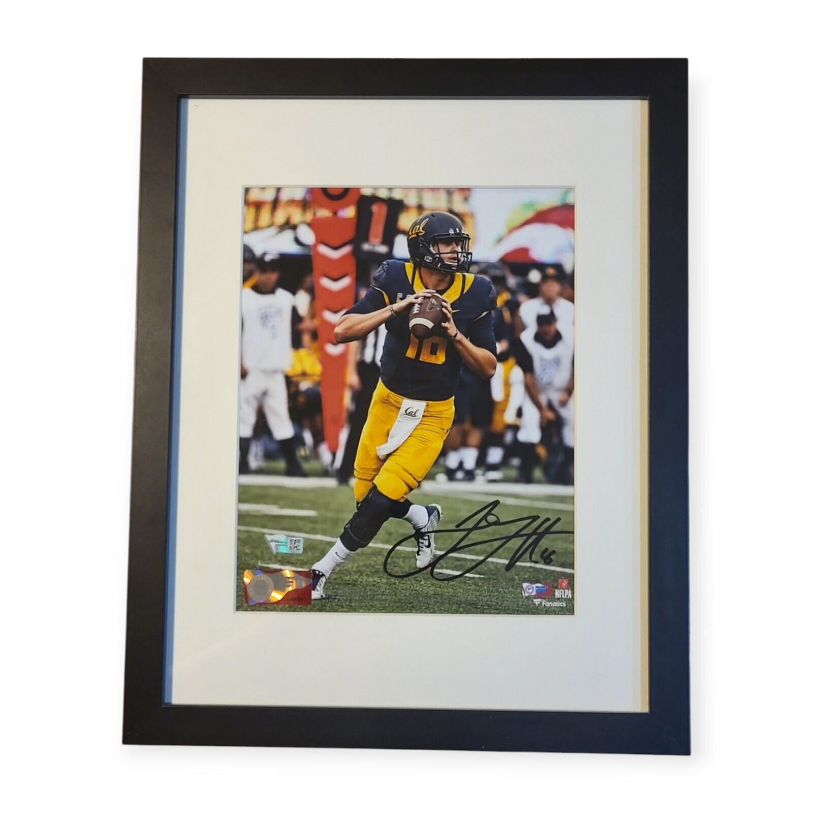 Framed Jared Goff Cal Bears Autographed 8" x 10" Blue Pass Photograph