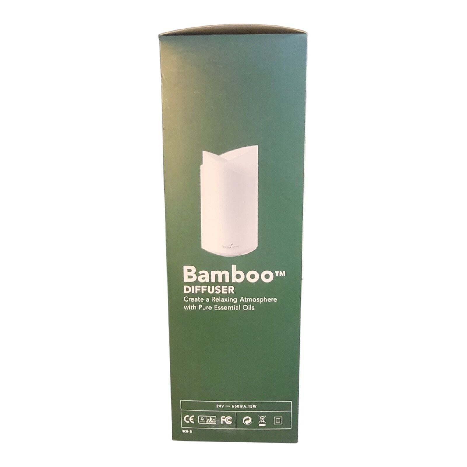 NEW IN BOX - Young Living Bamboo Diffuser With Pure Essential Oils