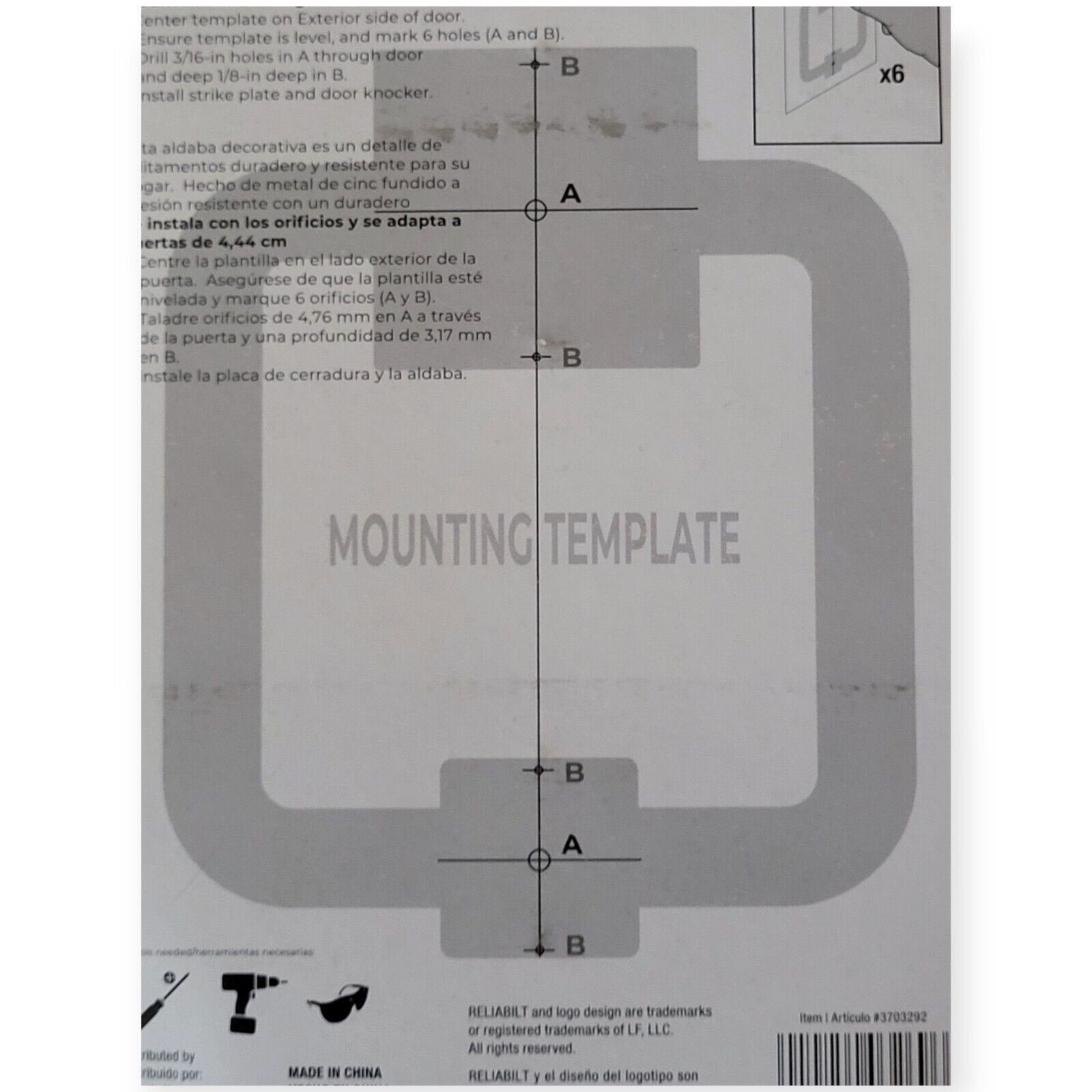 Case of 30 New RB RELIABILT 5-1/5-in Polished Door Knocker / Aldana 3703292