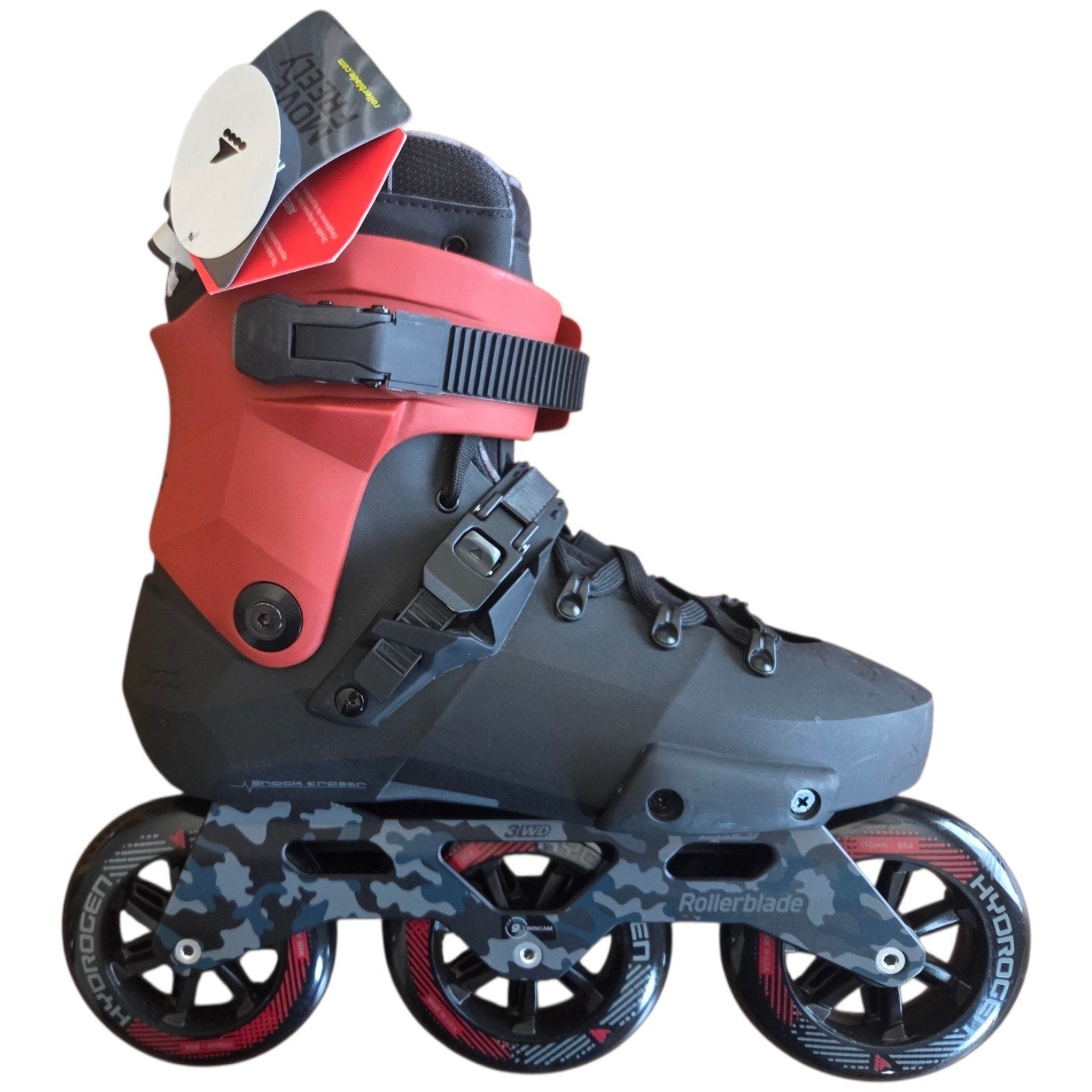 ROLLERBLADE Twister 110 Black/Red Skates Size 9/9.5 US