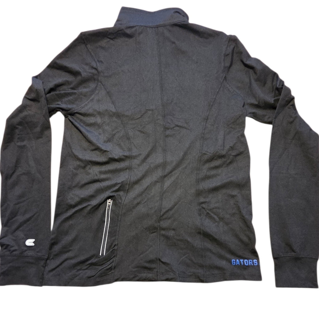 UF Florida Gators 1/4 Zip Long Sleeve Black Shirt Wmn's XL