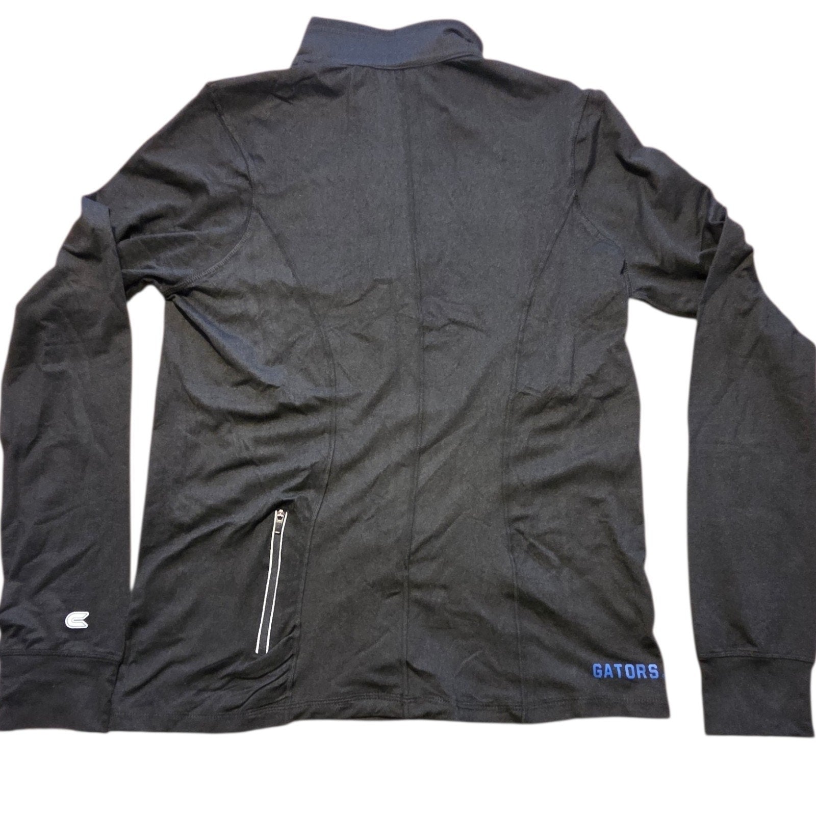 UF Florida Gators 1/4 Zip Long Sleeve Black Shirt Wmn's XL