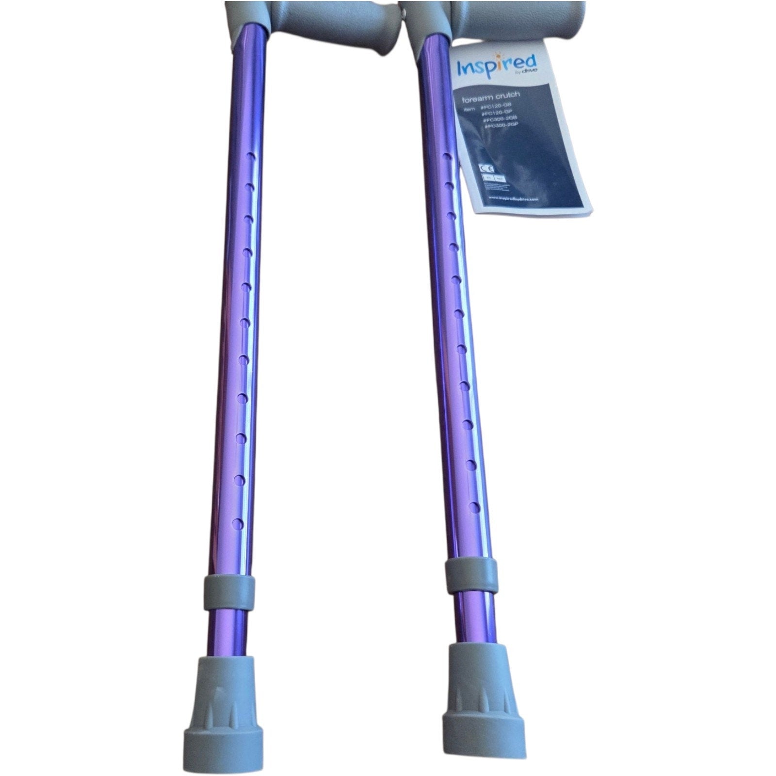 Inspired By Drive Pediatric Forearm Crutches Wizard Purple Large Fc300-2Gp