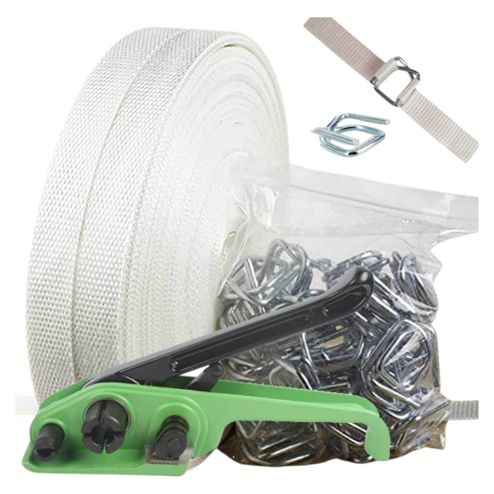 Banding Strapping Kit, Woven Cord Pallet Packaging Tool, Upgraded Strapping Tens