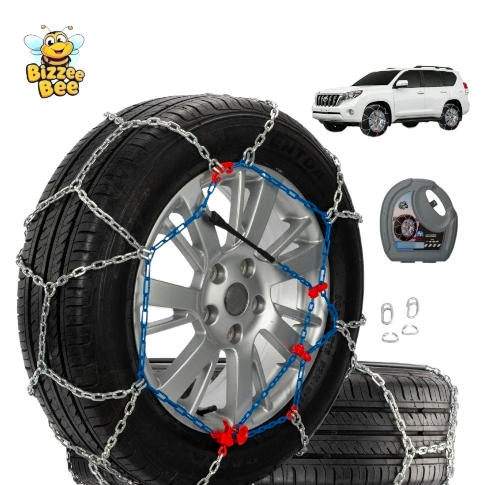 Snow Chains Pickup Trucks / Suv Off-Road, Heavy Duty Quick Fit & Easy Install