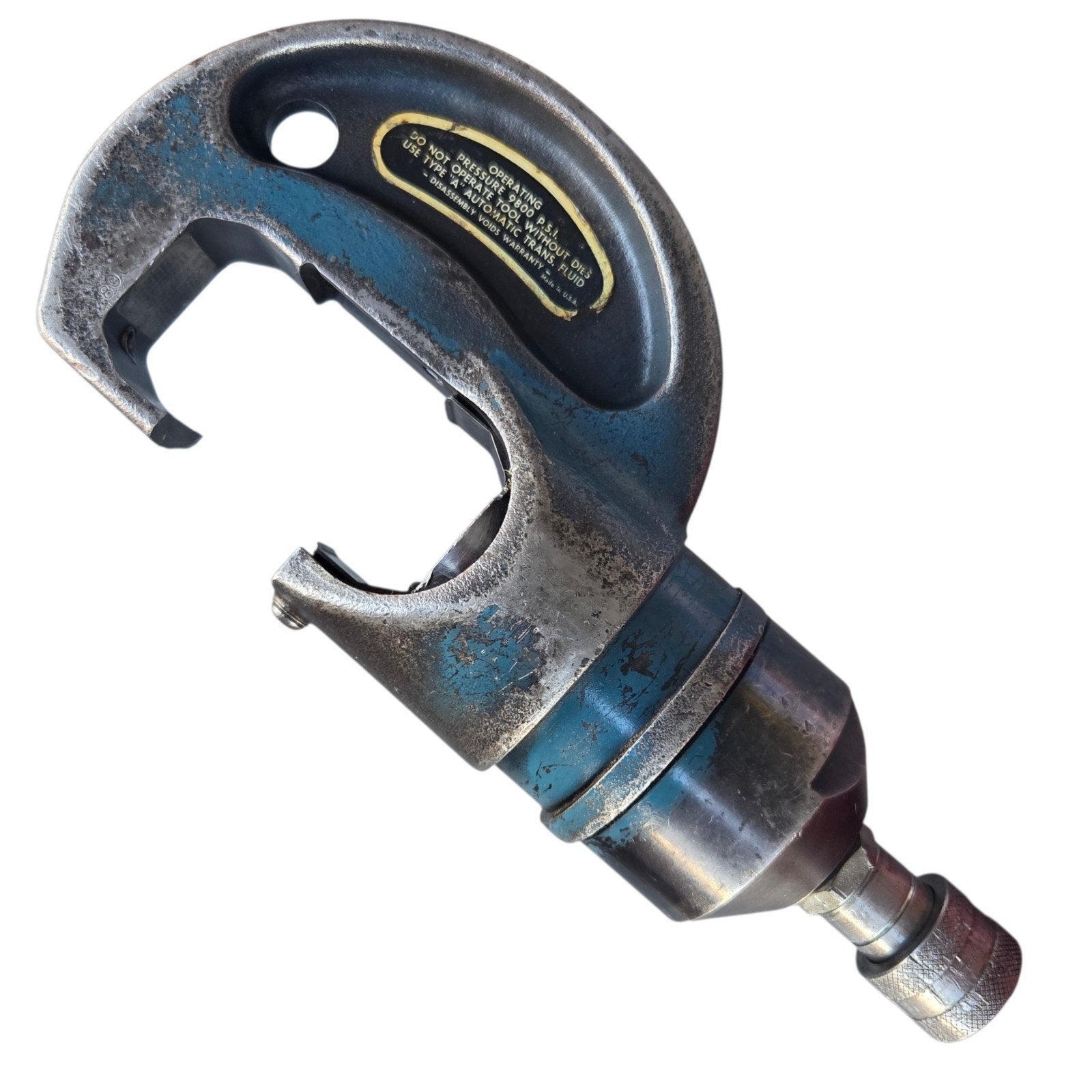 Hydraulic Crimping Head with Thomas & Betts 15500-TB Adapter & 5 T&B Dies