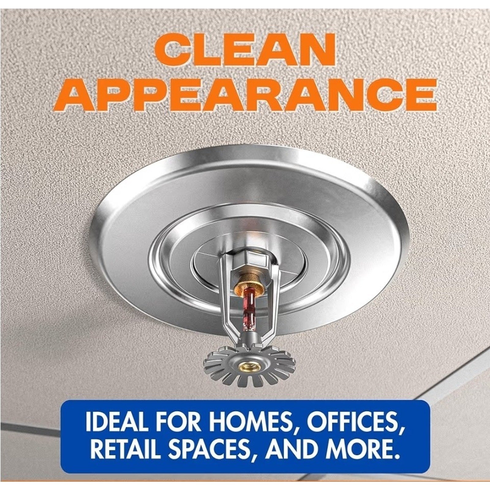 12 - RepelFire Extension Trim Ring Recessed Fire Sprinkler Escutcheons - Chrome