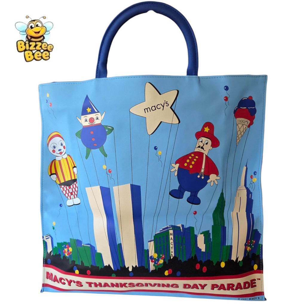 2001 Macy's 75th Thanksgiving Parade Tote - World Trade Center Background - New