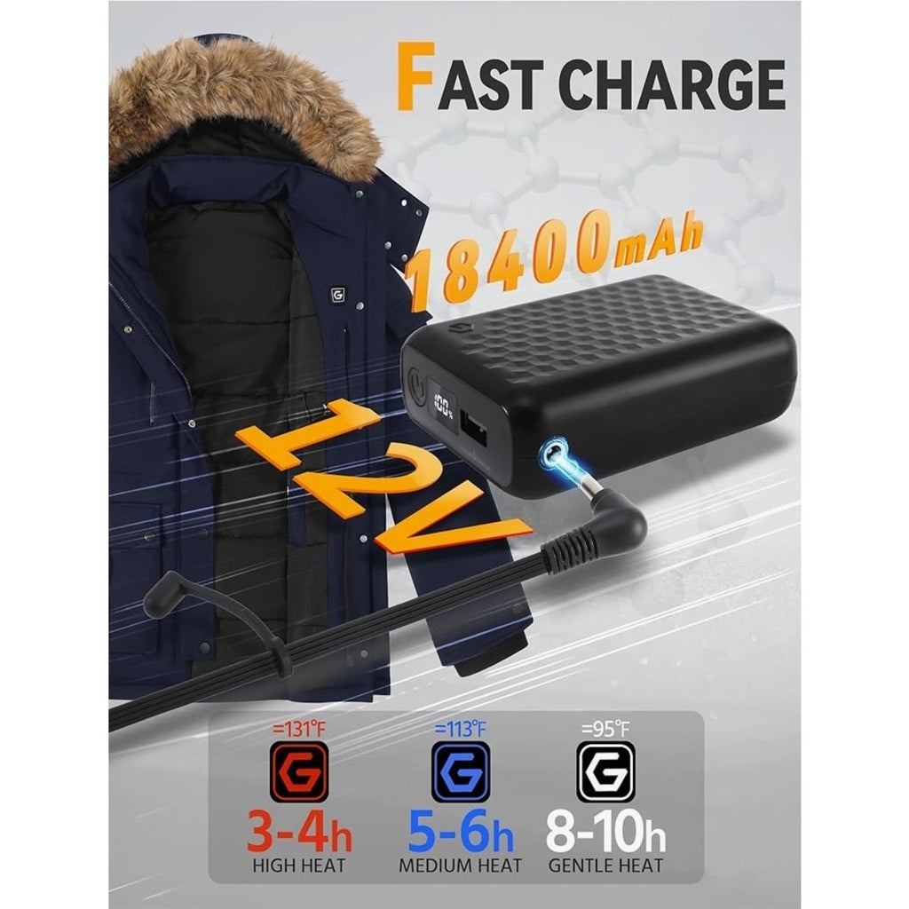 Genovega Graphene Heated Jacket for Women with Large Capacity Battery Pack...