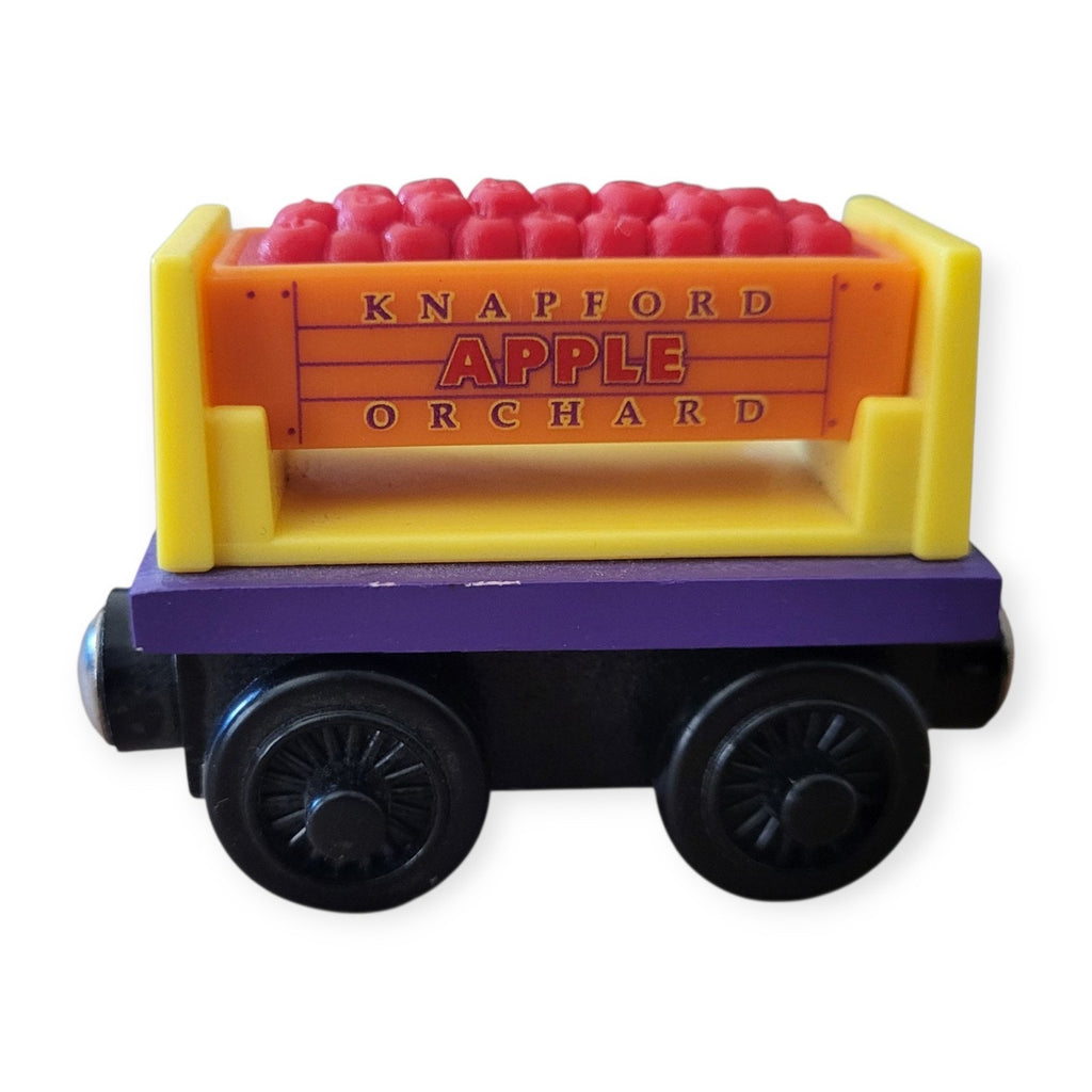 Hard to Find - Complete Apple Cargo Car with Crate Thomas & Friends Wooden 2003
