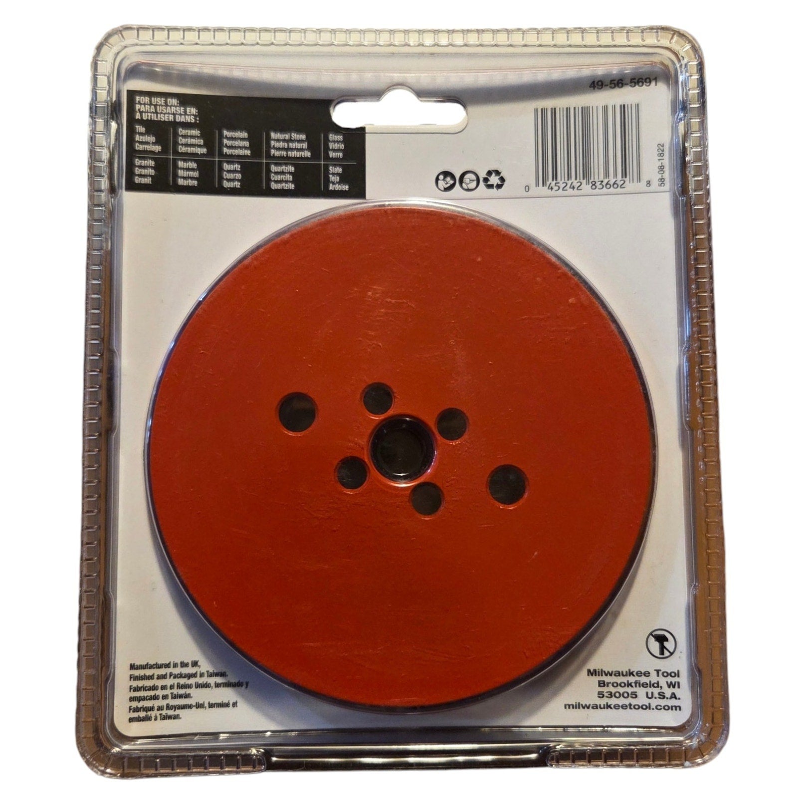 Milwaukee Diamond Max 4-1/2 in. Hole Saw, Diamond-Coated Steel