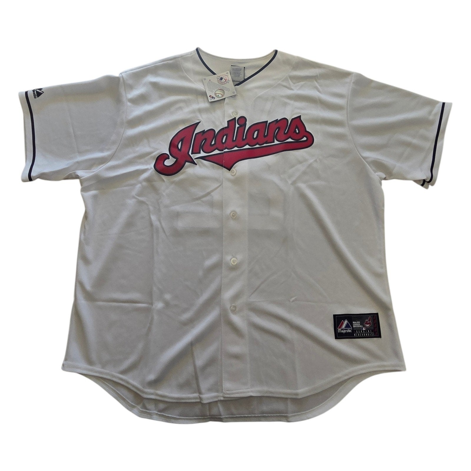 Vtg. Genuine MLB Merch. Majestic Jason Kipnis Cleveland Indians Jersey - 2X