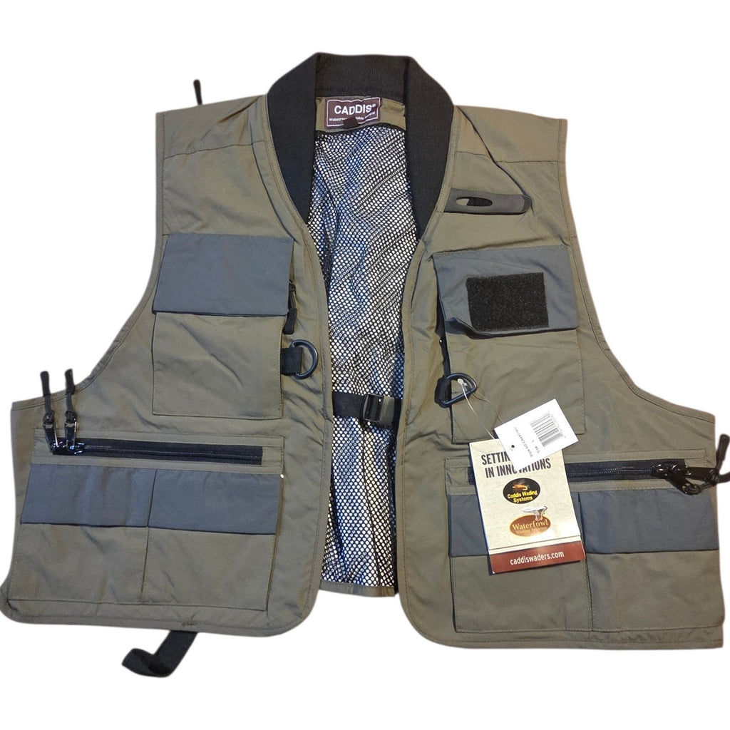 Caddis Fishing Vest Olive (L)