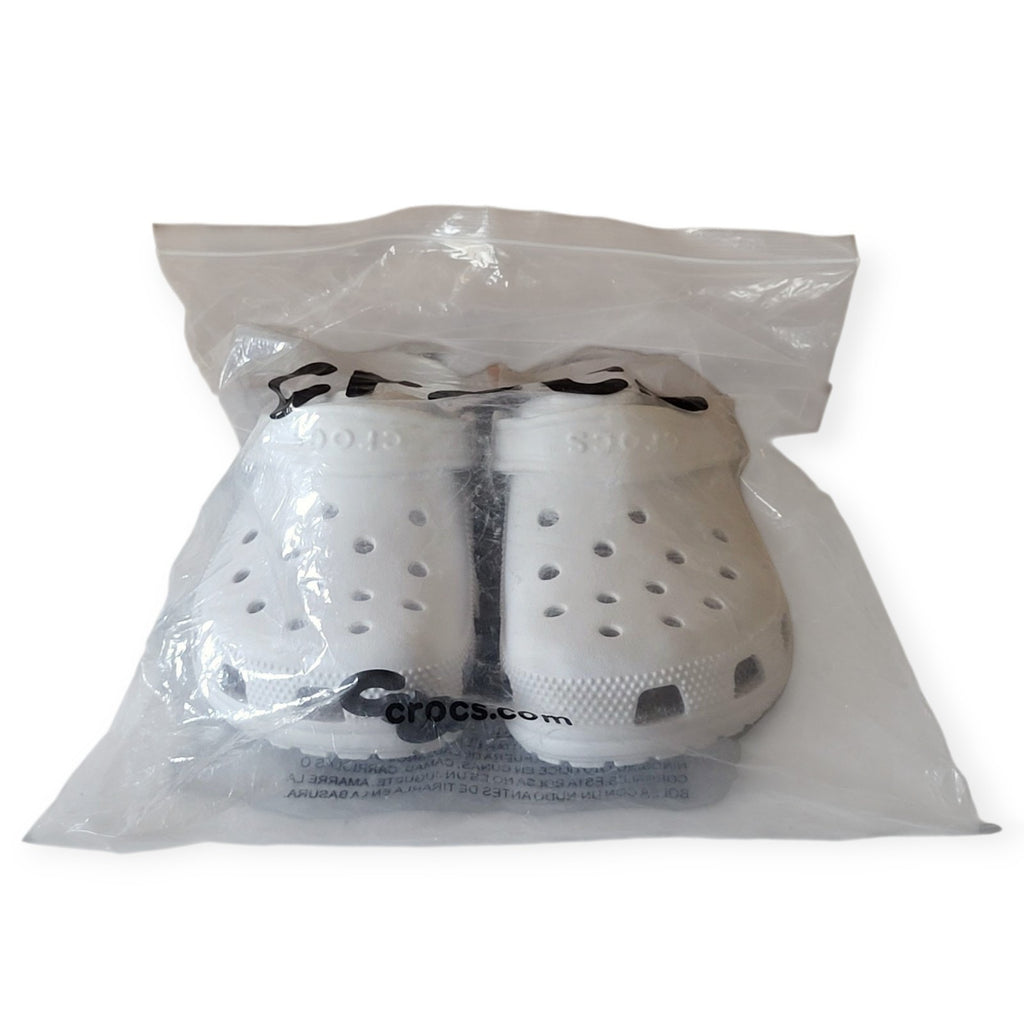CROCS 10001-2Y2 CLASSIC CLOG WHITE SIZE M4/W6
