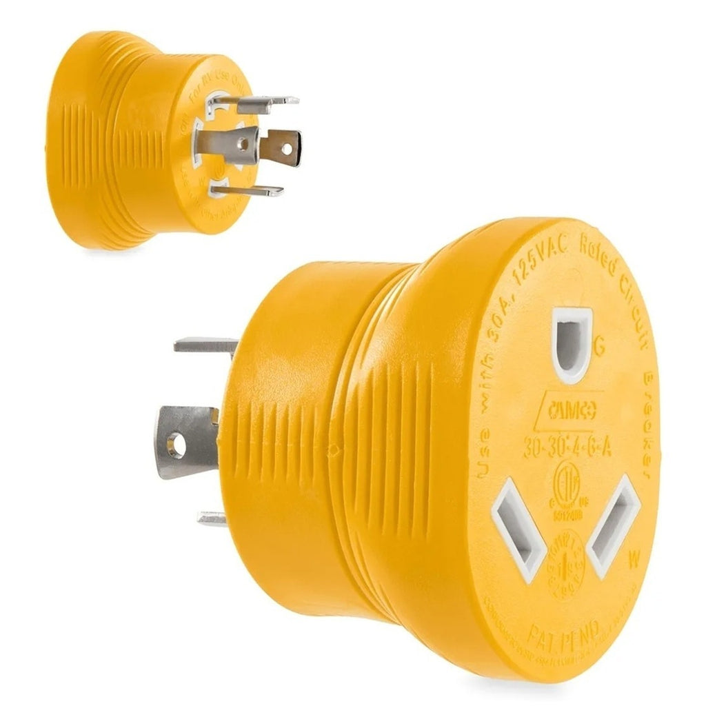 CAMCO 4-PRONG GENERATOR ADAPTER TO 30 AMP CAMPER 55338